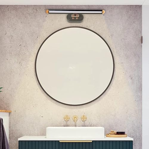 AHUJA INTERNATIONAL 12W Black Rose Gold Finish Metal Body 3 Step Color Picture Light, Bathroom Vanity Led Mirror Light (Warm White,White,Neutral White)