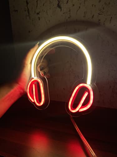 AHUJA INTERNATIONAL Headphone LED NEON Sign Customized NEON Sign, Home Decor, Kids Room, Party, CAFÉ