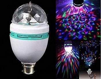 AHUJA INTERNATIONAL 360 Degree Rotating Bulb Disco LED Light for Party/Home/Diwali Decoration/Kids room (Multicolour)