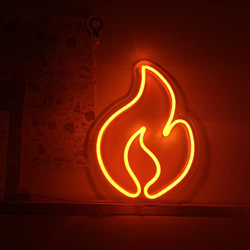 AHUJA INTERNATIONAL FIRE/HOT LED NEON Sign Perfect Customized NEON Sign Gift, Home Decor, Kids Room, Party, CAFÉ