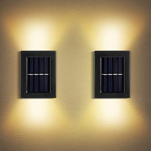 AHUJA INTERNATIONAL Solar Up Down LED Wall Lights Solar Powered, Porch Light, Outdoor Light (Pack of 2)