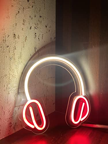 AHUJA INTERNATIONAL Headphone LED NEON Sign Customized NEON Sign, Home Decor, Kids Room, Party, CAFÉ