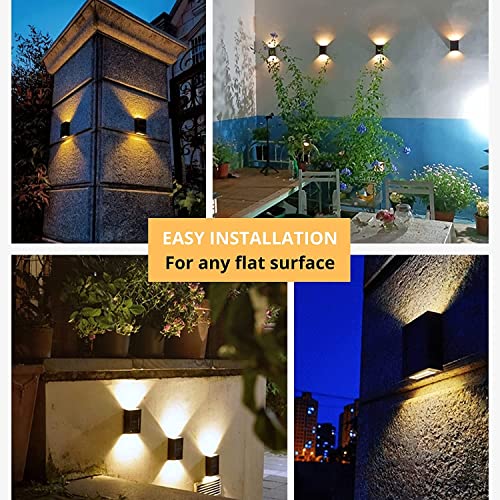 AHUJA INTERNATIONAL Solar Up Down LED Wall Lights Solar Powered, Porch Light, Outdoor Light (Pack of 2)