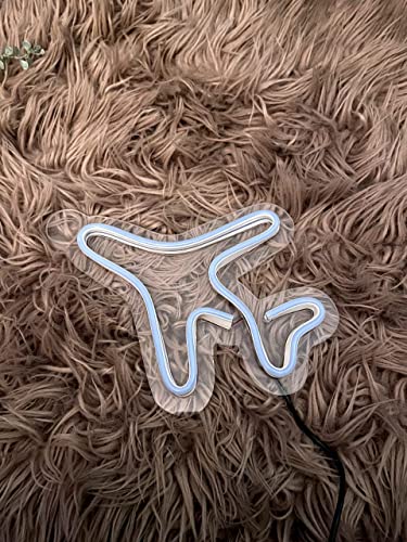 AHUJA INTERNATIONAL Airplane LED NEON Sign Customized NEON Sign, Home Decor, Kids Room, Party, CAFÉ