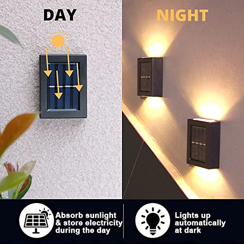 AHUJA INTERNATIONAL Solar Up Down LED Wall Lights Solar Powered, Porch Light, Outdoor Light (Pack of 2)