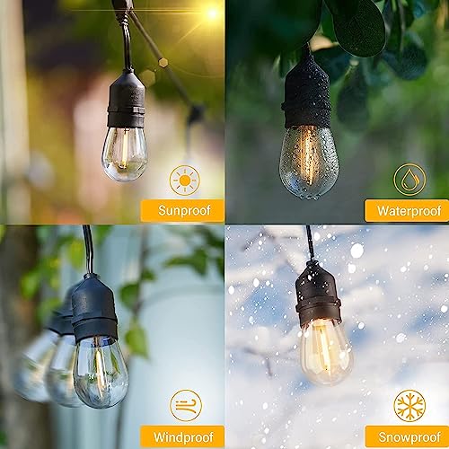 AHUJA INTERNATIONAL Waterproof Outdoor String Lights, Indoor/Outdoor,Patio,Backyard, Porch 33Ft/20 Holders Heavy Duty (10 M)