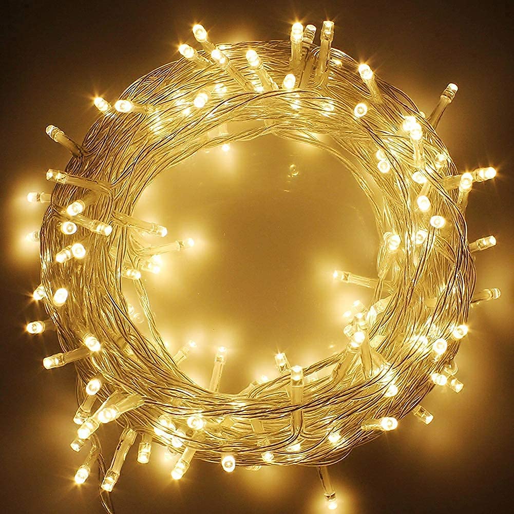 AHUJA INTERNATIONAL LED Rice Light Decoration String Series Light for Diwali Christmas Indoor Outdoor Decoration Bedroom Wedding, Birthday Party Patio, 8 Meter 26 Foot (Warm White) huja International